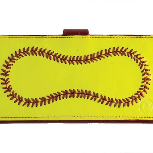 Pro Style Sports Leather Softball Checkbook Wallet 5 Pro Style Sports Leather Softball Checkbook Wallet -Baseball Shop a01 102ab 16