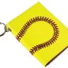 Pro Style Sports Leather Softball ID Holder & Keychain