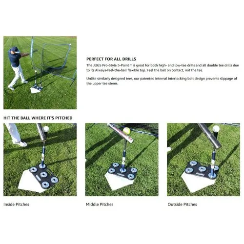 Jugs Pro-Style 5-Point Batting Tee -Baseball Shop a32 084 dia 01