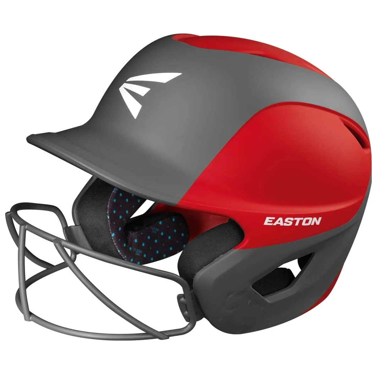 Easton Ghost Matte Two-Tone Fastpitch Batting Helmet W/Mask Columbia Blue/White 1 Easton Ghost Matte Two-Tone Fastpitch Batting Helmet W/Mask Columbia Blue/White
