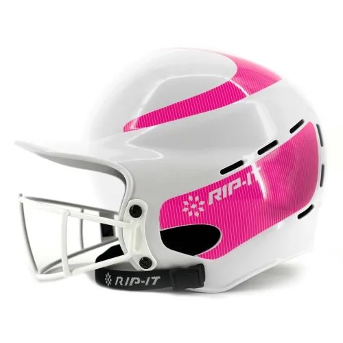 Rip-It Vision Classic Fastpitch Softball Batting Helmet White/Navy -Baseball Shop a32 385 01