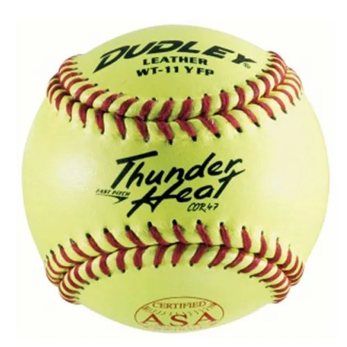 Dudley 11", 4A-531 47/375 ASA Thunder Heat Leather Fastpitch Softball, Dz