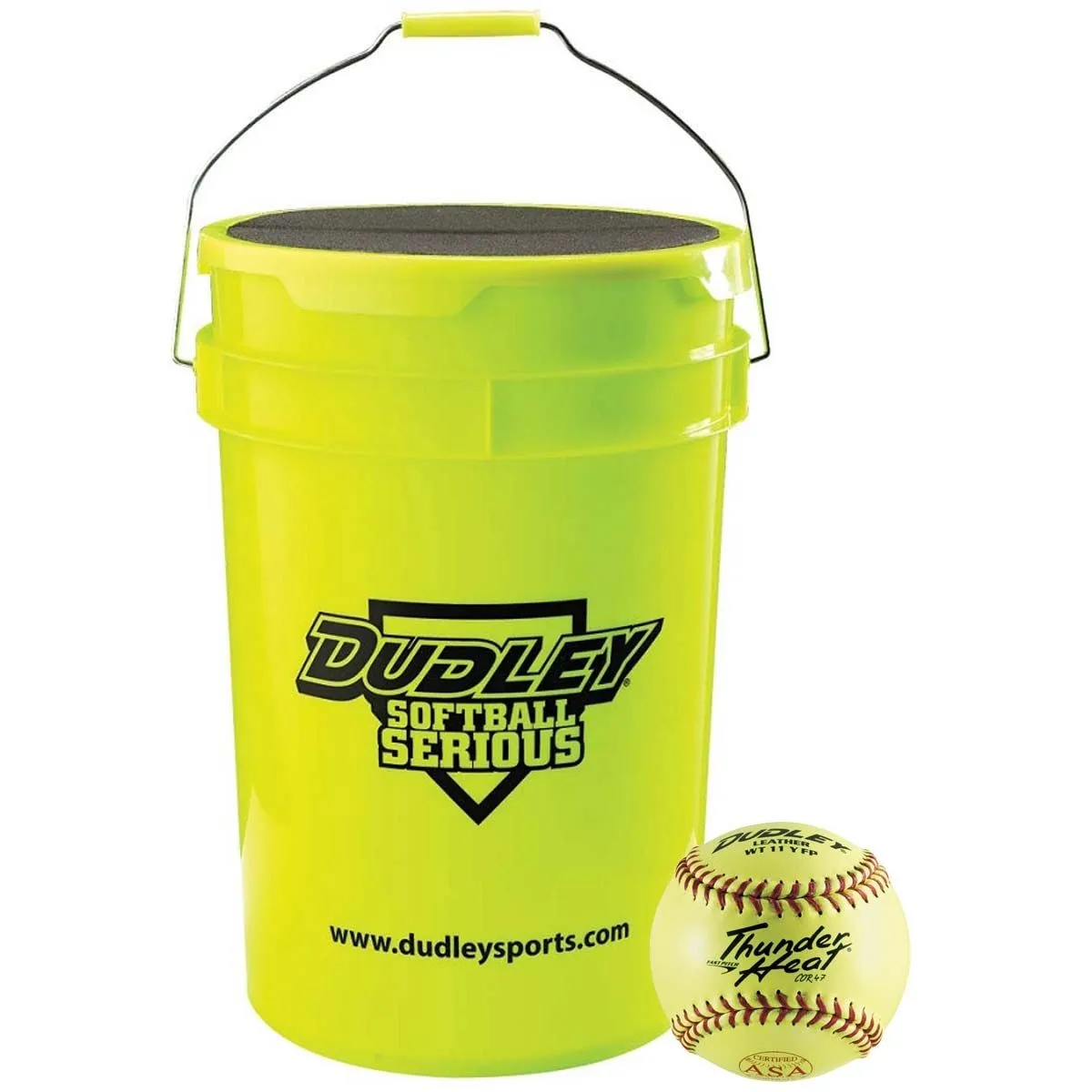 Dudley Bucket With 1dz 11", 4A531 ASA Fastpitch Softballs 1 Dudley Bucket With 1dz 11", 4A531 ASA Fastpitch Softballs