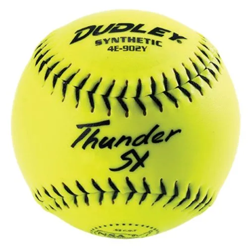 Dudley 11", 4E902Y Thunder ZN NSA ICON Synthetic Slowpitch Softballs, Dz