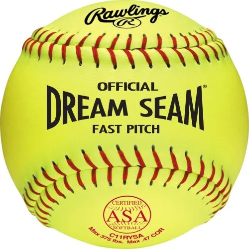 Rawlings C11RYSA 11" ASA Dream Seam .47/375 Synthetic Softballs
