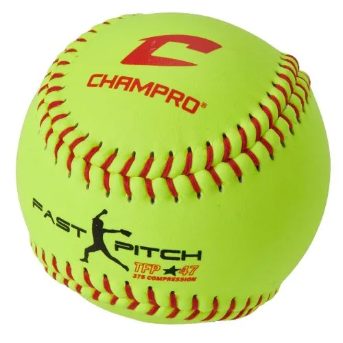 Champro 12" CSB5LYN 47/375 NFHS Leather Fastpitch Softballs -Baseball Shop a32 434 02