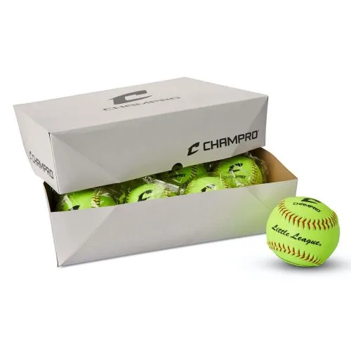 Champro 12” CSB28 47/375 Little League Durahide Fastpitch Softballs -Baseball Shop a32 438 03