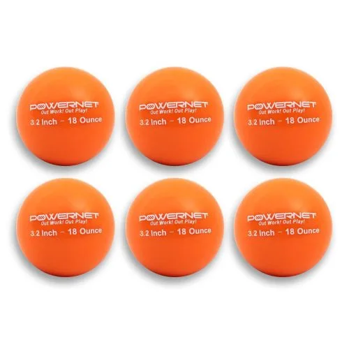 POWERNET 3.2" Weighted Batting/Throwing Training Balls, 6pk 8 POWERNET 3.2" Weighted Batting/Throwing Training Balls, 6pk -Baseball Shop a33 019 18 1