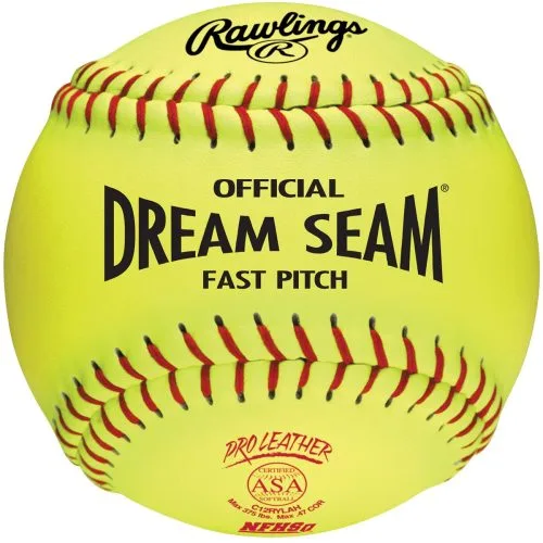 Rawlings 12", 47/375 Dream Seam Leather Fastpitch Softballs, C12RYLAH, Dz