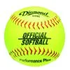 Diamond 11", 11YSC Official Synthetic Softball, Yellow
