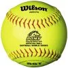 Wilson 12", 47/375 Pony Leather Fastpitch Softballs, A9075BSST, Dz