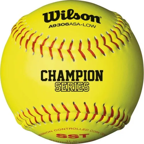 Wilson 11", 47/300 ASA Synthetic Fastpitch Softballs, WTA9306BASA-LOW, Dz
