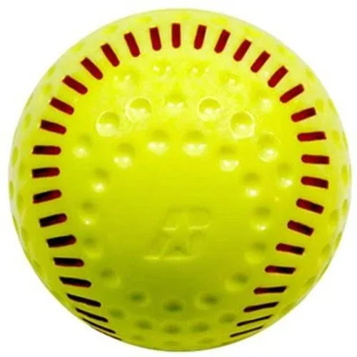 Baden 12" PSBRSY Dimpled Machine Softball, Yellow With Red Seam