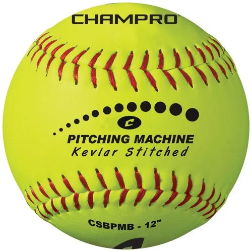 Champro 12" CSBPMB Leather Pitching Machine Softballs