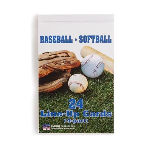 Athletic Connection Baseball/Softball Line-Up Card Booklet