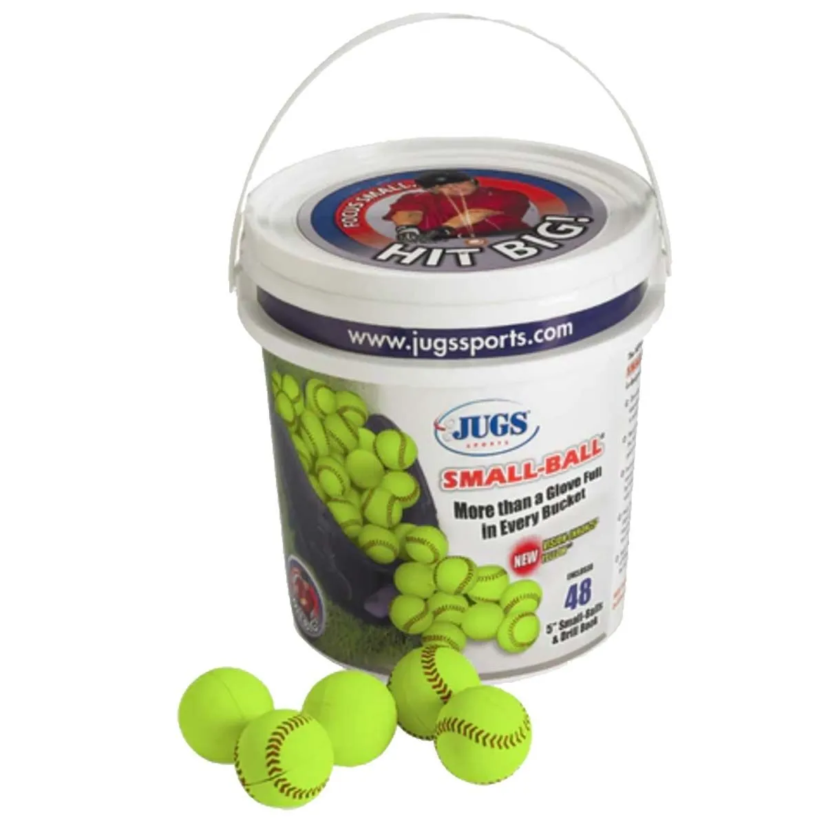 Jugs B1540 Small-Ball Bucket Of 48 Balls 1 Jugs B1540 Small-Ball Bucket Of 48 Balls
