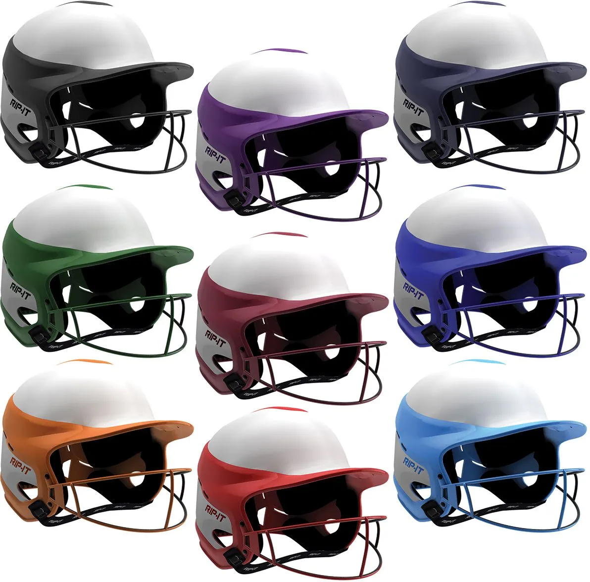 Rip-It XL Vision Pro Home Fastpitch Softball Batting Helmet, VISX Purple 2 Rip-It XL Vision Pro Home Fastpitch Softball Batting Helmet, VISX Purple - Image 2