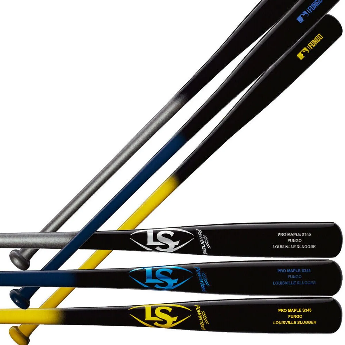 LOUISVILLE SLUGGER 2022 Louisville S345 Maple Fungo Bat Black/Silver 2 LOUISVILLE SLUGGER 2022 Louisville S345 Maple Fungo Bat Black/Silver - Image 2