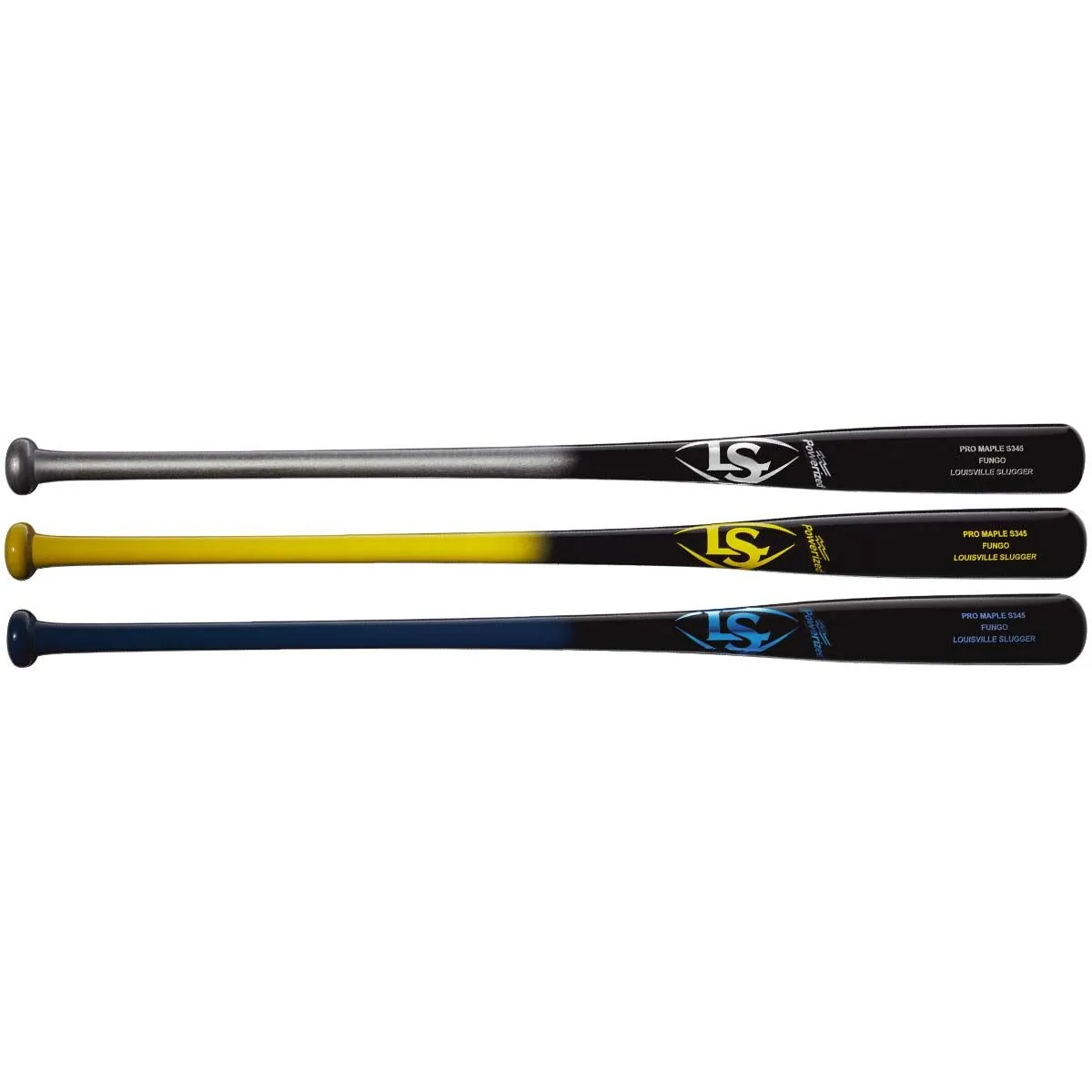LOUISVILLE SLUGGER 2022 Louisville S345 Maple Fungo Bat Black/Silver 1 LOUISVILLE SLUGGER 2022 Louisville S345 Maple Fungo Bat Black/Silver