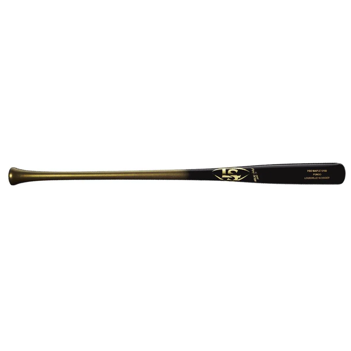 LOUISVILLE SLUGGER 2022 Louisville G160 Maple Fungo Bat Black/Gold 3 LOUISVILLE SLUGGER 2022 Louisville G160 Maple Fungo Bat Black/Gold - Image 3