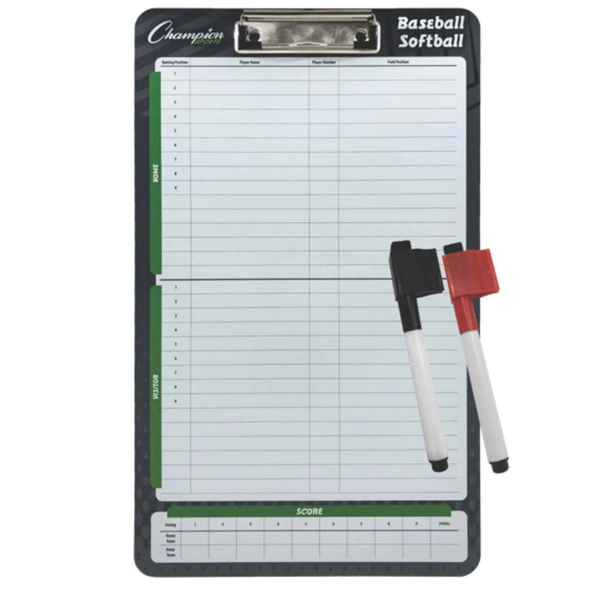 Champion Baseball / Softball Dry Erase Coaching Board, BSBOARD 2 Champion Baseball / Softball Dry Erase Coaching Board, BSBOARD - Image 2